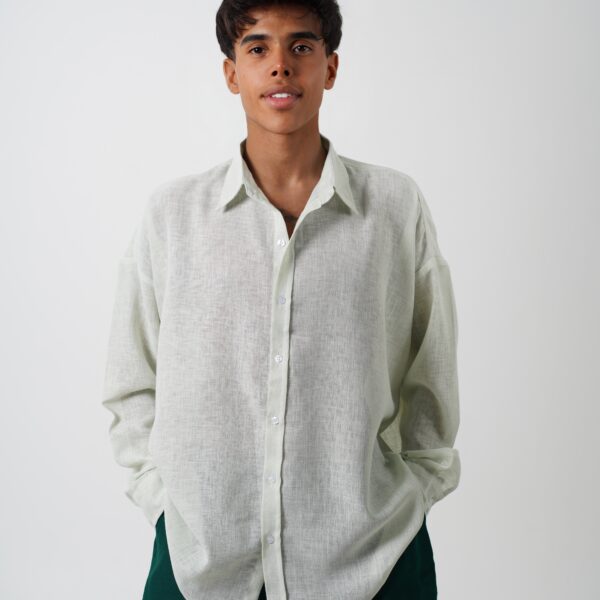Green unisex suit over size